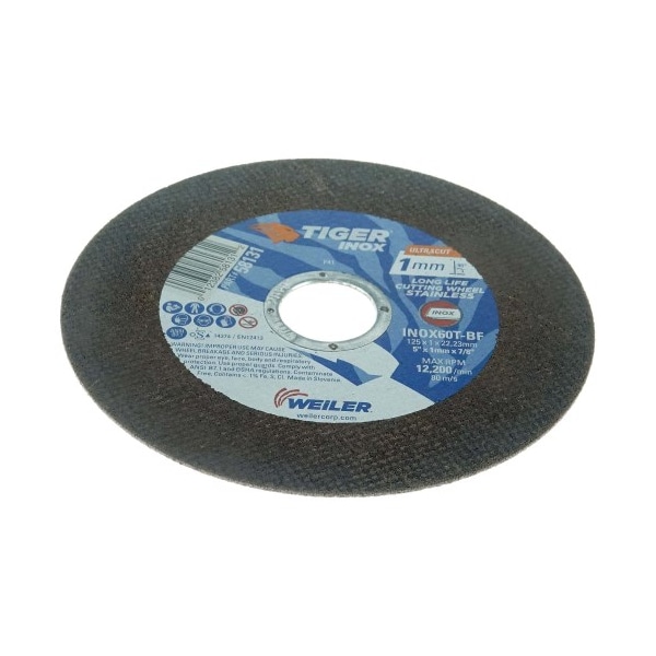 Weiler Type 1, 5 in Dia, 1 mm Thick, 60 Grit 58131 - main